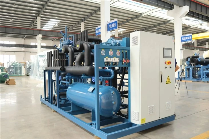 Water Cooled Condensing Unit With Frascold Compressor For Freezing Equipment