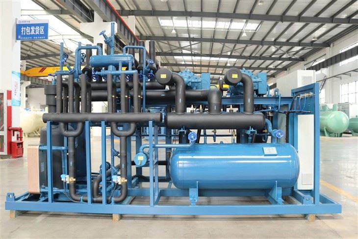 Water Cooled Condensing Unit With Frascold Compressor For Freezing Equipment